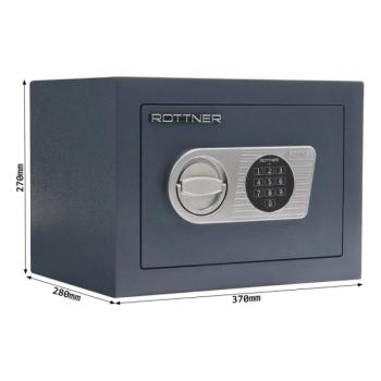 Rottner Wertschutzschrank EN0 Samoa 26 Elektronikschloss anthrazit T04848